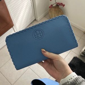 Tory Burch blue wallet